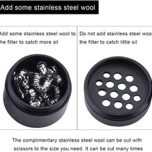 SPEEDWOW Oil Catch Can Air Breather Tank Filter Baffled Universal Black