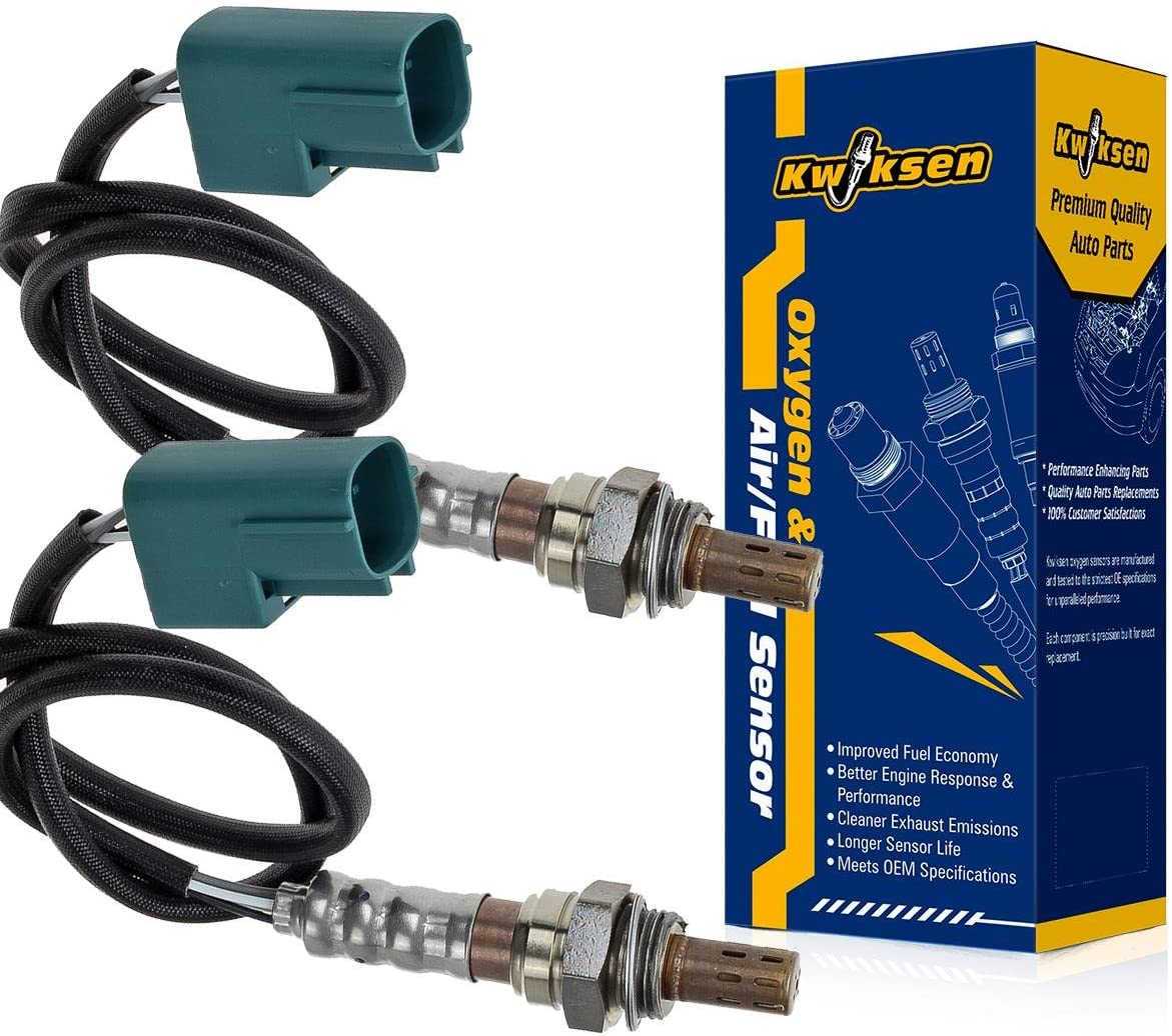 Kwiksen Heated 2Pcs O2 Oxygen Sensor 1 Sensor 2 Upstream Left/Right Replacement for Infiniti FX35 M45/03-05 FX45/02-06 Q45 4.5L 234-4308 5S4523 2003-2004