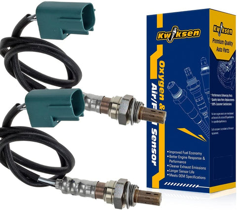 Kwiksen Heated 2Pcs O2 Oxygen Sensor 1 Sensor 2 Upstream Left/Right Replacement for Infiniti FX35 M45/03-05 FX45/02-06 Q45 4.5L 234-4308 5S4523 2003-2004