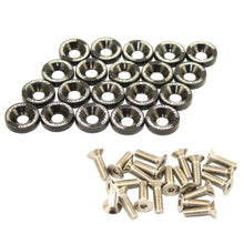 JDMSPEED 20 Pcs Gold CNC Billet Aluminum Fender Washer Engine Bay Dress Up Kit