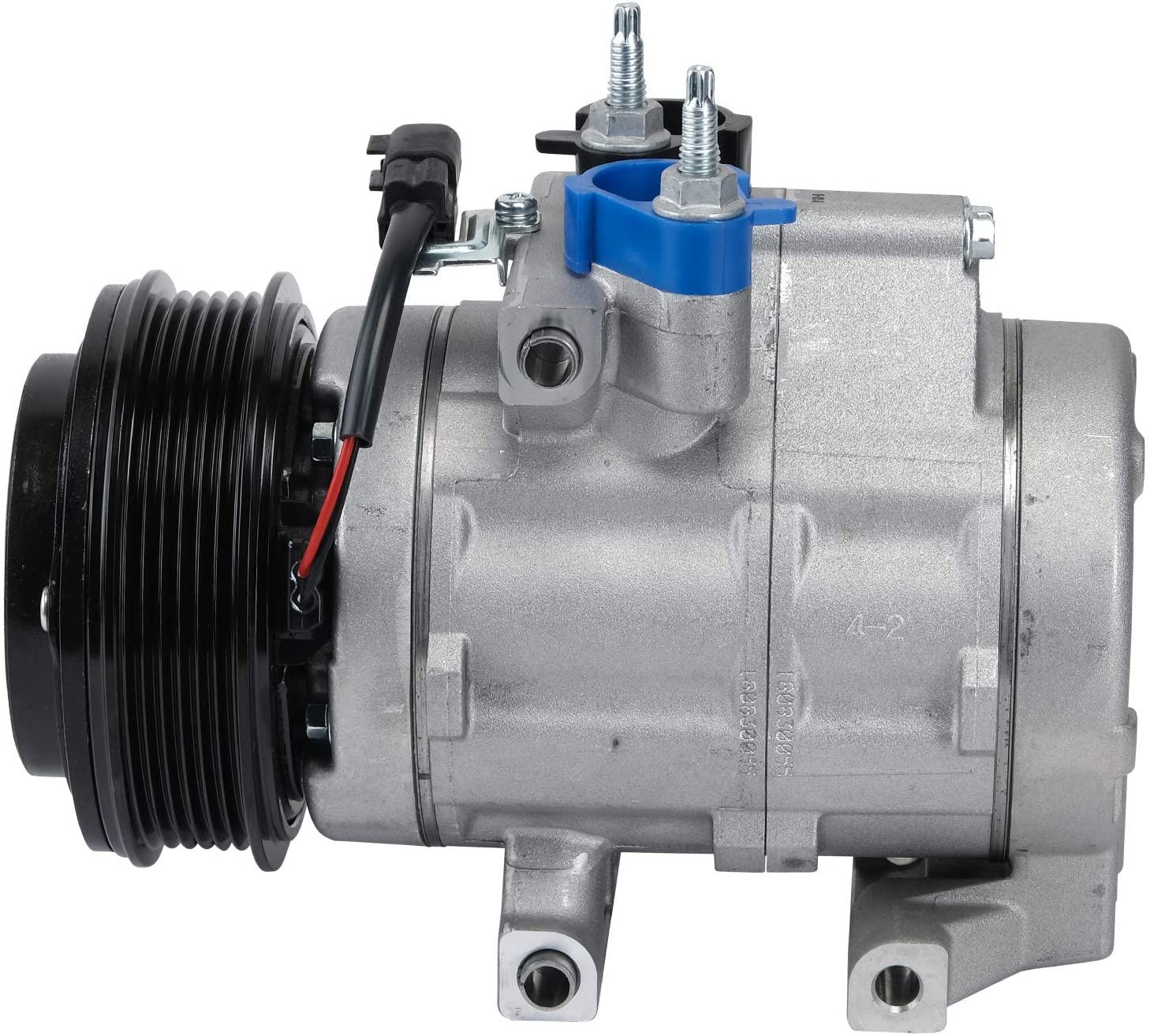 New Mando 10A1040 AC Compressor with Clutch Original Equipment (Pre-filled Oil)
