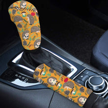 Buybai Sunflower Auto Protective Interior Accessiores Brake Shell Gear Head Cover Car Handbrake Gear Shift Knob Cover 2 pcs Fit Most Cars Sedan SUV Van Truck