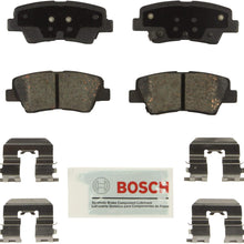 Bosch BE1544H Blue Disc Brake Pad Set with Hardware for select Hyundai Accent and Elantra; Kia Optima and Rio Vehicles - REAR