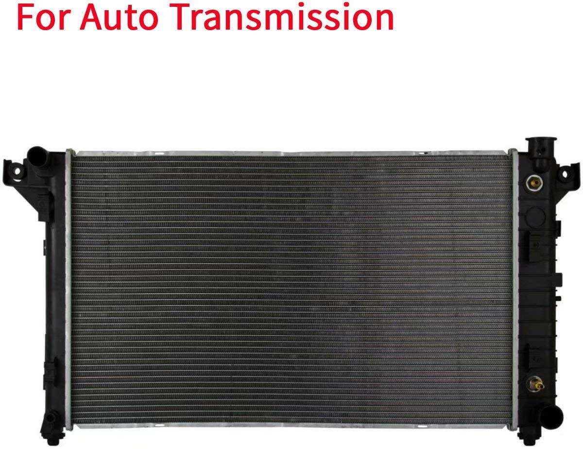 1 Row Automatic Transmission Aluminum/Plastic Radiator For Ram 1500 2500 3500 Ram 4000 Ramcharger 3.9L V6 5.2L 5.9L V8