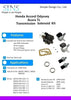 SINS - Accord Odyssey CL TL Transmission Solenoid Pressure Switch Kit 28250-P6H-024 28400-P6H-013 28500-P6H-013 28600-P7Z-013