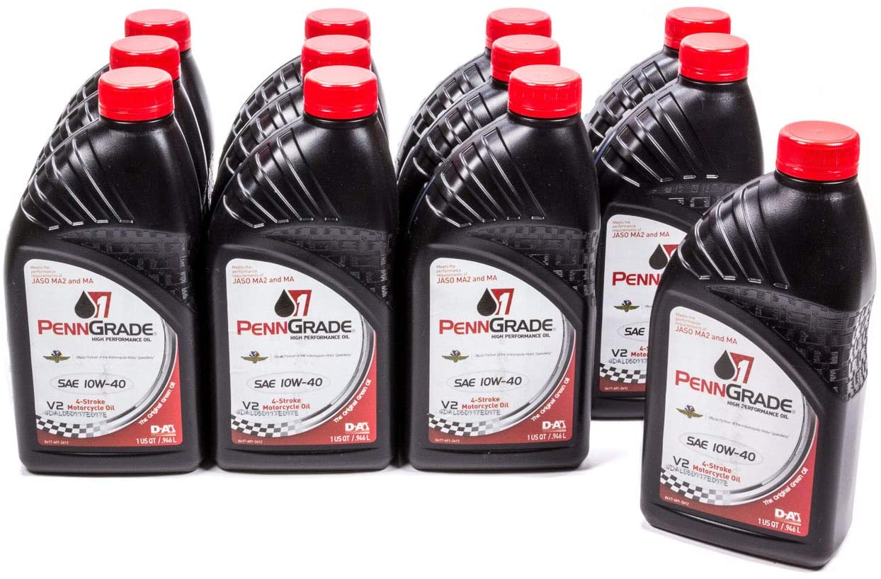PennGrade Motor Oil 71566 10w40 Motorcycle OilCs/12-Qt, 384. Fluid_Ounces