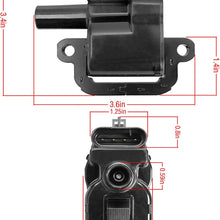 ENA Pack of 8 Ignition Coils Compatible with - V8 5.7L 8.1L - CTS Avalanche Camaro Corvette Silverado Yukon Firebird Chevrolet Silverado GMC Sierra - Compatible with C1144 UF192 12556450 12558948