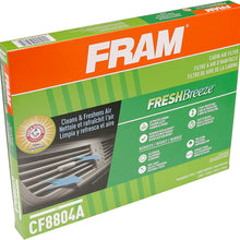 FRAM Fresh Breeze Cabin Air Filter Replacement for Car Passenger Compartment w/ Arm and Hammer Baking Soda, Easy Install, CF11182 for Select Acura and Honda Vehicles