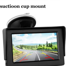 LeeKooLuu Car Rear View Monitor 4.3 LCD Color Display for Car/Truck/Vehicle Reverse View of Rear View Backup Camera System with Bracket Suction Cup Mount on Windshield Optional