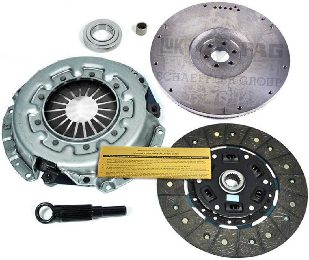 EF HEAVY-DUTY CLUTCH KIT & LUK FLYWHEEL for 87-89 NISSAN 300ZX TURBO 3.0L Z31