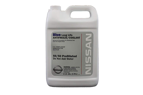 Genuine Nissan Fluid 999MP-L25500P Blue Long Life Antifreeze/Coolant - 1 Gallon
