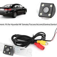Qiilu Waterproof Car Rear View Backup Camera CCD Video Fit for Hyundai NF Sonata/Tucson/Accent/Elantra/Santa Fe