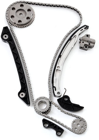 SCITOO Timing Chain Kit fits for 2004-2007 LF02-12-500 TKMZ230A Mazda 3 5 6 Tribute 2.3L 2.0L