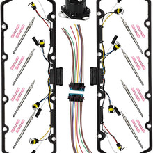 Powerstroke Diesel Valve Cover Gasket Compatible with Ford Powerstroke 7.3L 1998-2003 Fits 1998-2003 Ford Truck F81Z-6584-AA, F81Z-9D930-AB, 615-201 34200-02+46300-08+98400