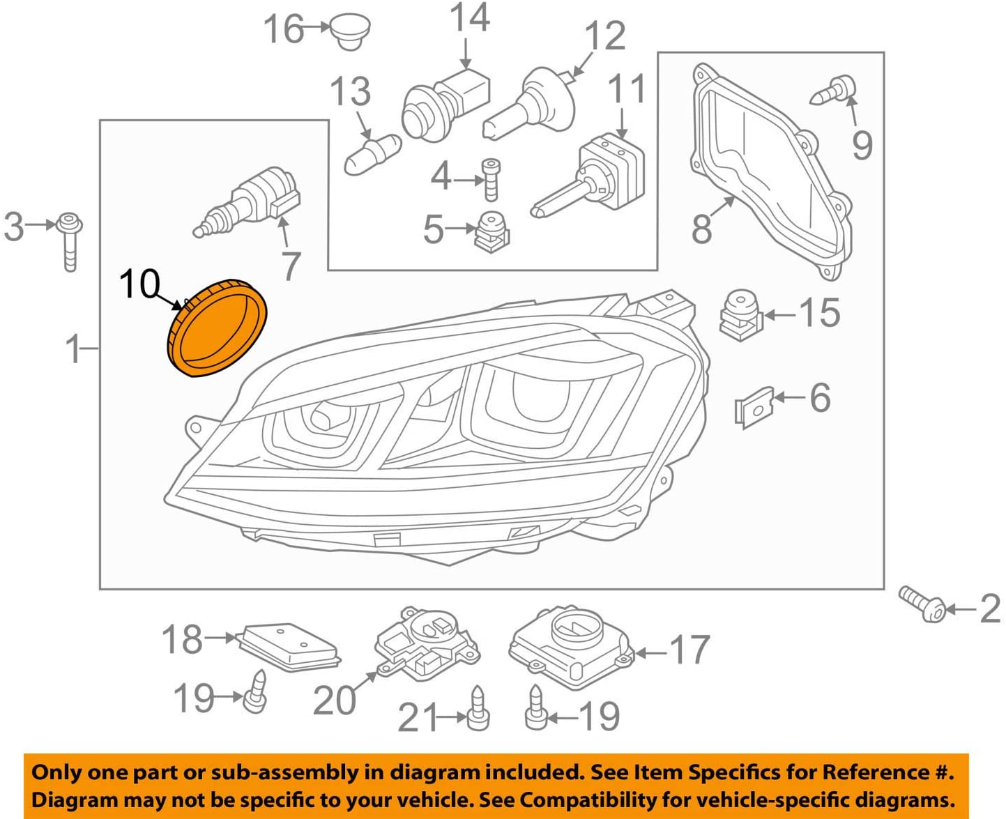 Volkswagen Genuine CAP 5GM941607A OEM