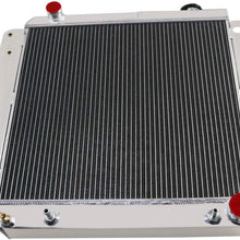 CoolingSky 4 Row All Aluminum Radiator for 1987-06 Jeep Wrangler TJ YJ - GM/Chevy V8 SWAP