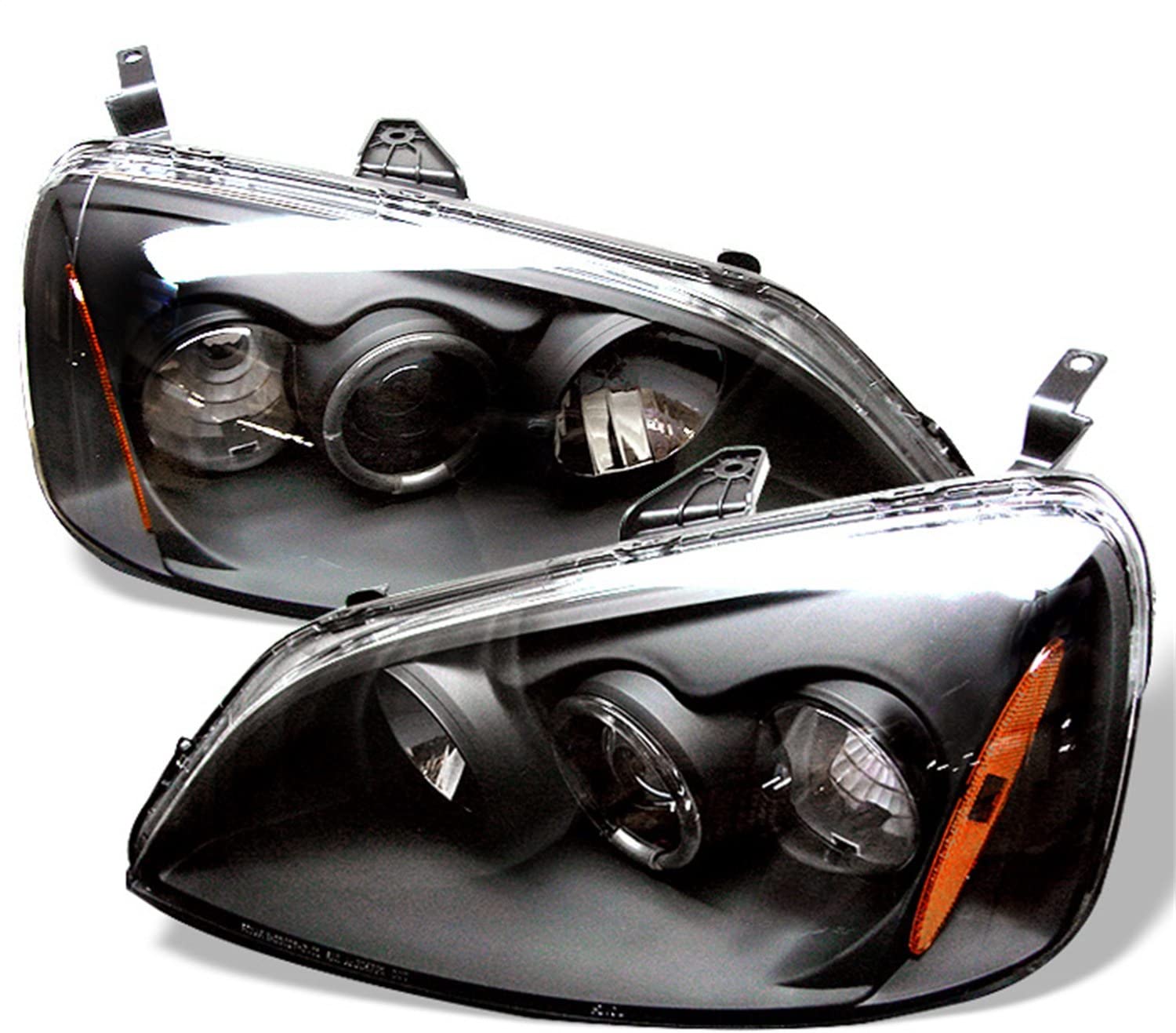Spyder Auto 5010759 LED Halo Projector Headlights Black/Clear