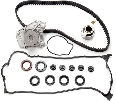 Scitoo Timing Belt Water Pump Kit Valve Cover Gasket Automotive Replacement Timing Parts Chain Sets fit 1996-2000 Honda Civic 1.6L SOHC D16Y7