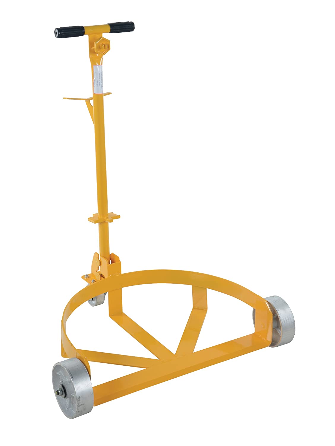 Vestil LO-DC-CI Lo-Profile Drum Caddie with Bung Wrench Handle and Steel Wheel, Steel, 21-5/8