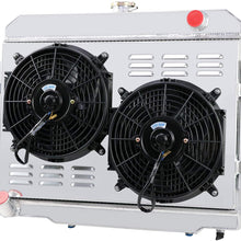 ALLOYWORKS 4 Rows All Aluminum Radiator+Shroud+2x12"Fans+Relay Fits for 1972-1986 Jeep CJ6 CJ5 CJ7 AT/MT