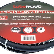 Lubeworks Oil Control Gun 1-35LPM / 0.3-9.2GPM Heavy Duty Oil Transfer Pump and Control Valve for Motor, Synthetic Hydraulic, Gear Oil, Transmission Fluid in Liter, Gallon, Pint & Quart (Gun Only)