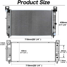 Maxiii 28inch Radiator Compatible with Cadillac Escalade, Chevy Chevrolet Silverado 1500 2500 / Suburban 1500 / Tahoe, GMC Sierra 1500 2500 / Yukon/Yukon XL 1500 4.3L 4.8L 5.3L 6.0L V6 V8