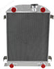 CoolingSky 3 Row All Aluminum Radiator +Fan Shroud Combo&Thermostat Relay Kit for 1930-32 Ford Model A &1932 Ford Flat Head V8 Stock Height