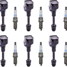 Set of 6 Herko Automotive Ignition Coils + 6 Platinum TT Spark Plugs PKH16TT For Infiniti FX35, G35, M35, Nissan 350Z