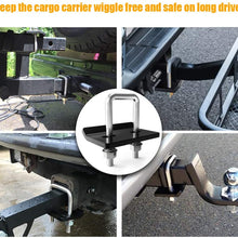 MICTUNING Hitch Tightener for 1.25 inch and 2 inch Hitches Steel Heavy Duty Anti-Rattle Stabilizer No Sway Rust-Free Reduce Movement from Hitch Tray Cargo Carrier Bike Rack Trailer Ball Mount 2 Pack