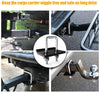 MICTUNING Hitch Tightener for 1.25 inch and 2 inch Hitches Steel Heavy Duty Anti-Rattle Stabilizer No Sway Rust-Free Reduce Movement from Hitch Tray Cargo Carrier Bike Rack Trailer Ball Mount 2 Pack
