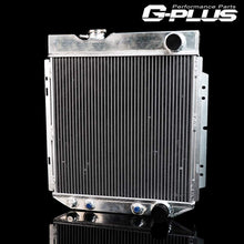 62mm Aluminum Racing Radiator Stop Leak Replacement For FORD MUSTANG/SHELBY V8 I6 MT&AT 1964-1966 Silver