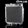 62mm Aluminum Racing Radiator Stop Leak Replacement For FORD MUSTANG/SHELBY V8 I6 MT&AT 1964-1966 Silver