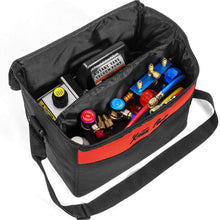 XtremepowerUS 3CFM 1/4HP Air Vacuum Pump HVAC R134a R12 R22 R410a A/C Refrigeration Kit AC Manifold Gauge R134 Can Tap Included Carrying Tote