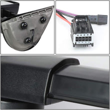 Pair Black Power Heated Telescoping Smoked LED Turn Signal Towing Mirrors Replacement for Silverado Sierra GMT900 07-14