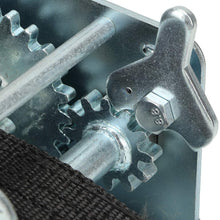 2500LBS Hand Crank Winch Hand Winch with 7M Polyester Strap Heavy-Duty Universal for Boat Trailer Trucks Pull Lift Tool