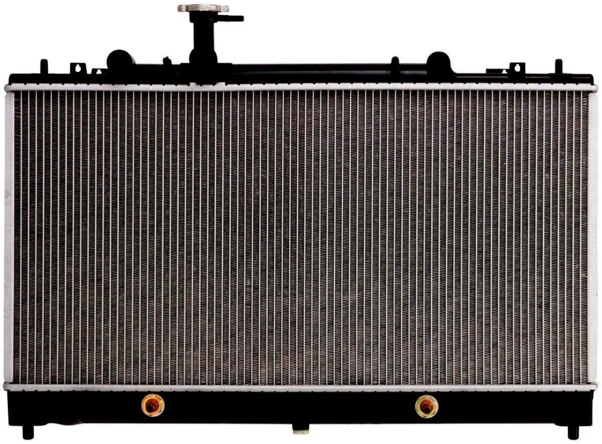RUILIJIA Automatic AT Aluminum/Plastic Radiator 1 Row Fit 2003 2004 2005 2006 2007 2008 Mazda 6 2.3L L4 L32115200C