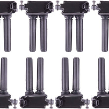 MAS Permanence Ignition Coil Pack UF504 Compatible with 2005-2019 5.7L 6.1L 6.4L V8 Dodge Challenger Charger Durango Magnum Ram 1500 2500 3500 Jeep Commander Grand Cherokee Chrysler 300 Aspen