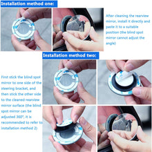 Car Blind spot Mirror 2PCS, Fan-Shaped Frameless high-Definition Glass Convex Rearview Mirror, 360° Swing Adjustment, Suitable for All Cars, Off-Road Vehicles and Trucks