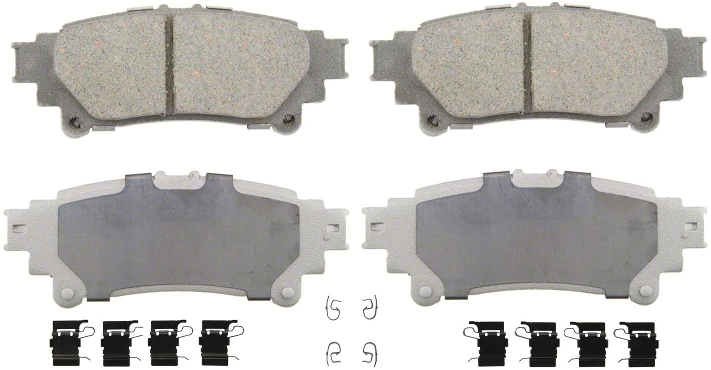 Wagner ThermoQuiet QC1391 Ceramic Disc Pad Set With Installation Hardware, Rear
