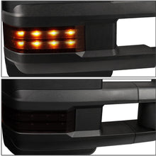 Right Side Powered Glass Telescoping Smoked LED Turn Signal Side Towing Mirror Replacement for Chevy/GMC C/K Tahoe 88-00