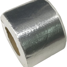 FixtureDisplays Butyl Seal Tape, RV Roof Repair Tape Marine Rubber Seal Tape Covered with Aluminium Foil (4" Width x 32.8' Length) 15301-NPF