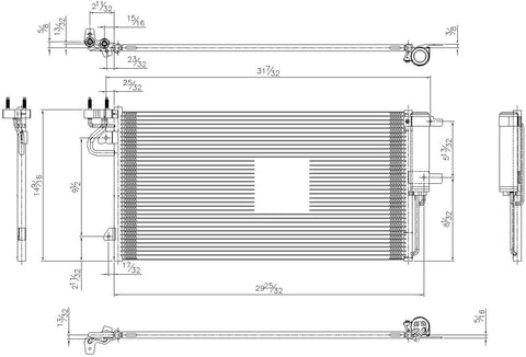 OE Replacement LINCOLN MKC A/C Condenser (Partslink Number FO3030255)