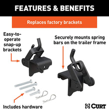 CURT 17208 Replacement Weight Distribution Hitch Hookup Brackets