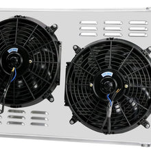 ALLOYWORKS 3 Row Core Aluminum Radiator+Shroud Fan+Relay For Chevy Chevelle 1968-1973/Monte Carlo 1970-1977/Impala 1973-1980