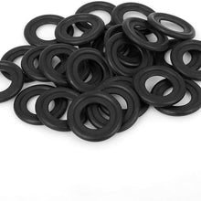 X AUTOHAUX 25pcs M11 Black Oil Drain Plug Gaskets Replacement for GM 12616850 3536966
