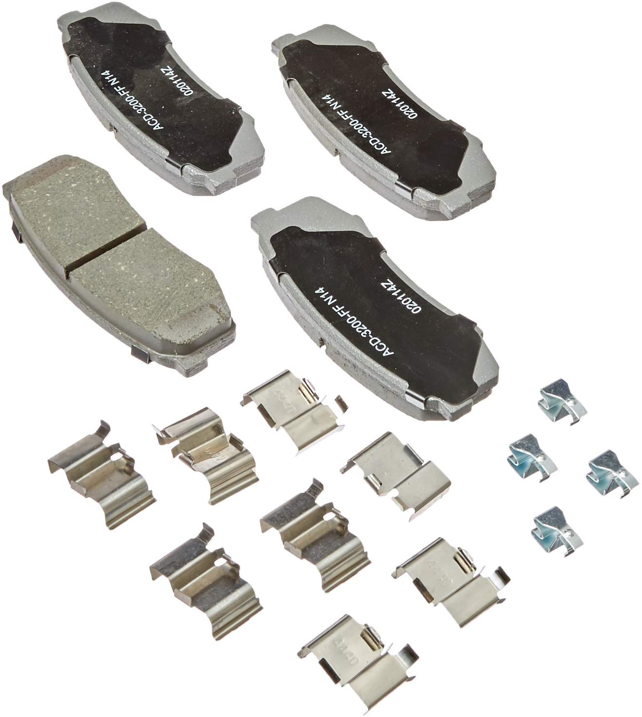 ACDelco 14D606CH Advantage Ceramic Rear Disc Brake Pad Set