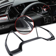 Xotic Tech ABS Carbon Fiber Pattern Car Interior Auto Gear Shift Knob Frame Cap Cover Trim Protective for Honda Civic 2016 2017 2018 2019 2020