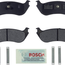 Bosch BE881H Blue Disc Brake Pad Set with Hardware for Select Ford Explorer/Sport Trac and Mercury Mountaineer Vehicles - REAR