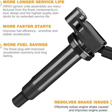 Ignition Coil Pack Compatible with Toyota Avalon Camry Highlander Sienna, ES300 RX300 1999-2003 3.0L V6 - Set of 6