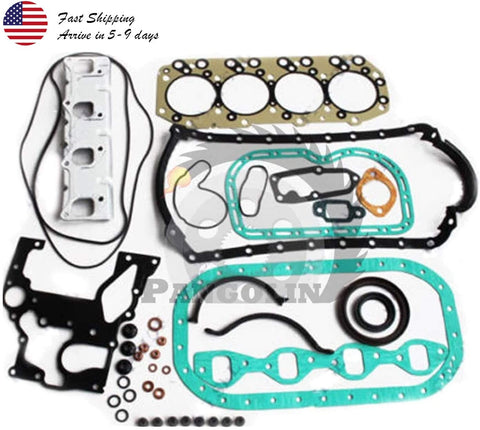 PANGOLIN 4JB1 Engine Gasket Kit for Bobcat 843 853 1213 960 2060 Excavator Aftermarket Parts, 3 Month Warranty